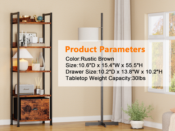 5 tier bookshelf