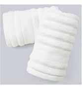 Luxurious 2-Pack Ribbed Striped Hand Towels (White) – Hotel & Spa Premium Cotton Face Towels 13” ...