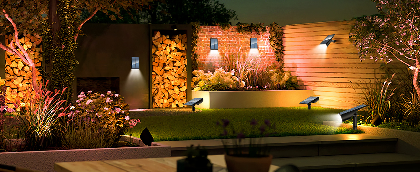 solar spot lights outdoor waterproof