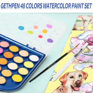 watercolour paint set