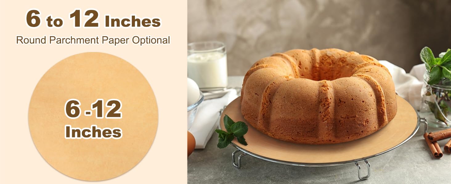 8 inch round parchment paper for baking