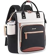 LOVEVOOK Laptop Backpack for Women Work Bag with Large Capacity Cup Side Pocket, 15.6 Inch Waterp...