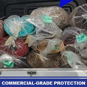 Commercial-Grade Protection Made from 4 mil thick plastic rug shipping bag ultra-durable