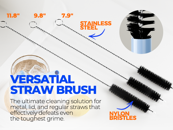 bottle brush water bottle cleaner brush straw cleaner brush