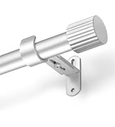 AMZSEVEN Curtain Rods for Windows 16 to 48 Inch, Curtain Rod Max Adjustable Length of 60 in, 1" D...