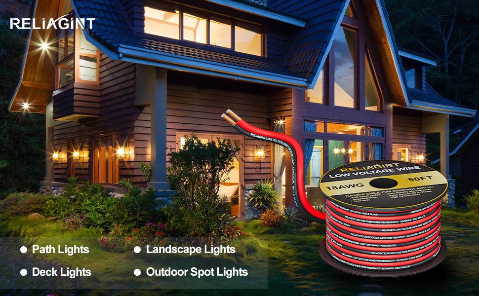 speaker wire, speaker cable, 12 gauge wire, electrical wire, automotive wire, outdoor speaker wire