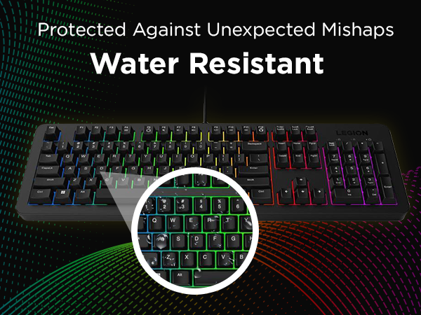 Lenovo Legion K310 RGB - Water resistant