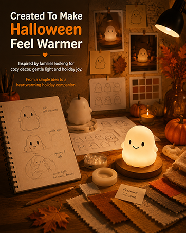 halloween night light ghost squishy