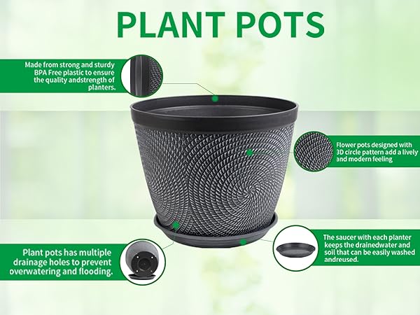 Plastic Flower Pots