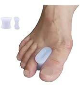 12-Pack Gel Toe Separators & Bunion Spacers – Toe Spacers for Straightening Overlapping Toes for ...