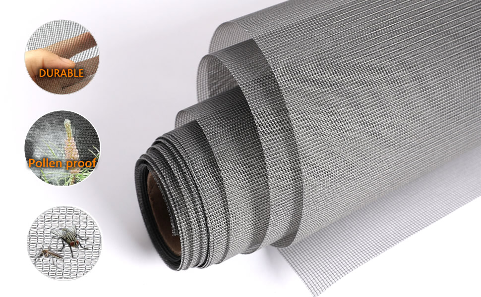 Good light transmission and Good ventilation performance,repair window screens with confidence