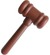 Brown Cartoon Judge Gavel,Cute Courtroom Gavel,Judge Gavel Costume Accessory | Playful Justice Ha...