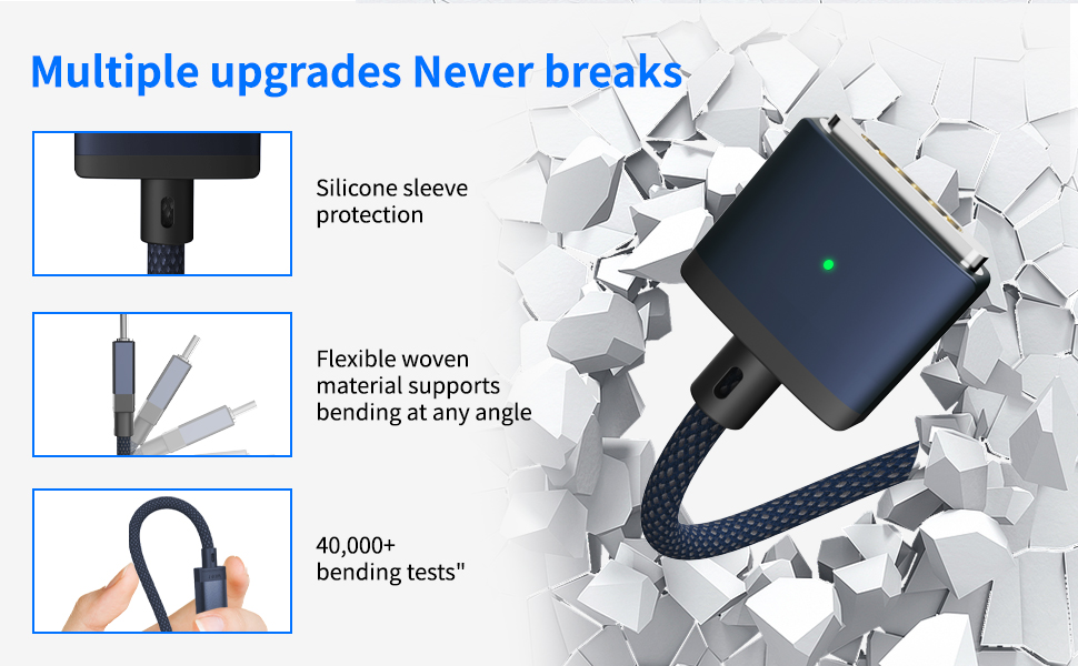 multiple upgrades never breaks:silicon sleeve protection,flexible support bending at any angle