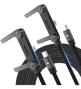 LOOHOI USB C to USB C Cable, 240W Fast Charging Cable with Built-in Phone Stand (5 FT, Black), Du...