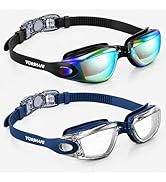Vorshape Swim Goggles 2 Pack Anti Fog Swimming Goggles, No Leaking UV Protection Pool Goggles for...