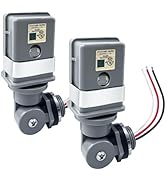 Ensayeer Waterproof Photocell Sensors for Outdoor Lights, Durable 120V 50/60Hz AC Photocells with...