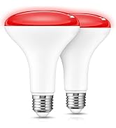 L LOHAS LED Red Flood Light Bulbs,11 Watt Colored Can Light Bulbs E26, BR30 | Christmas LED BR30 ...