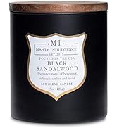Manly Indulgence Black Sandalwood Scented Candle for Men 15 oz – Bergamot, Tobacco, Amber & Musk ...