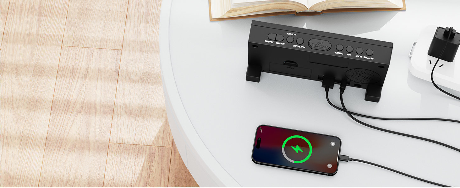 alarm clock with usb charger
