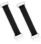 Gasedin 2-Piece Motorcycle Battery Strap, Stretchable Rubber Band Battery Holder Belt with Metal ...