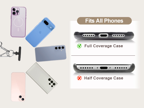 phone strap with zippered pouch