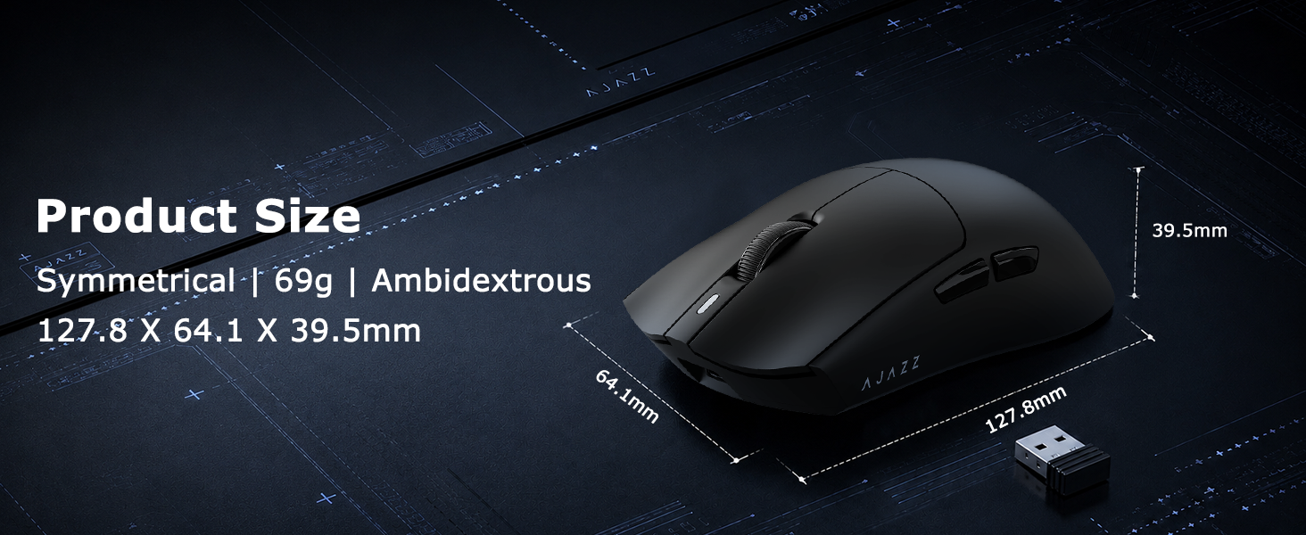 ambidextrous gaming mouse