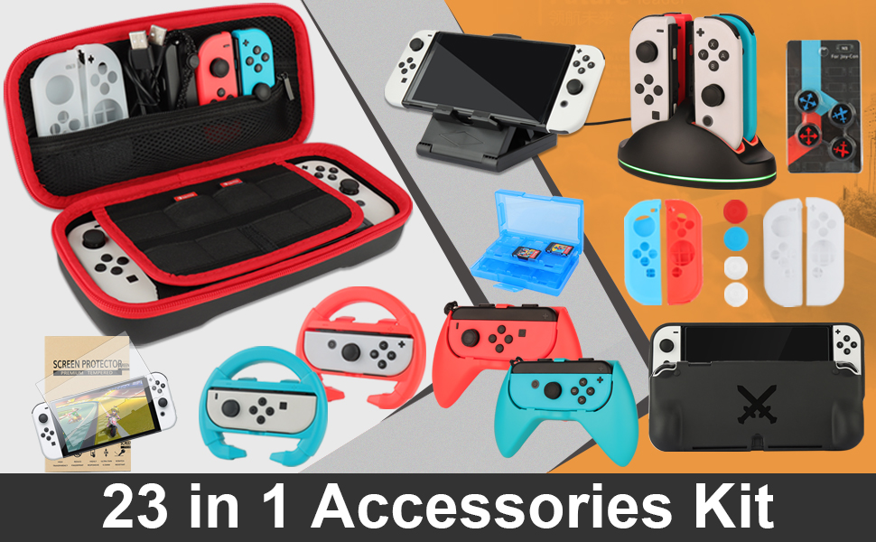 Accessories Kit for Nintendo Switch OLED