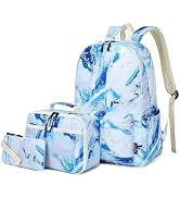 Imyth Backpack for Teen Girls School Gift Bookbag Lunch Box Pencil Bag 3 in 1 Set