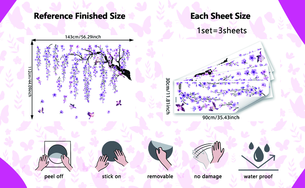 MS7221 Purple Cherry Blossom Tree 6