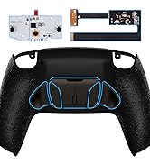 eXtremeRate Textured Black Programmable Real Metal Buttons (RMB) Version RISE4 Remap Kit for PS5 ...