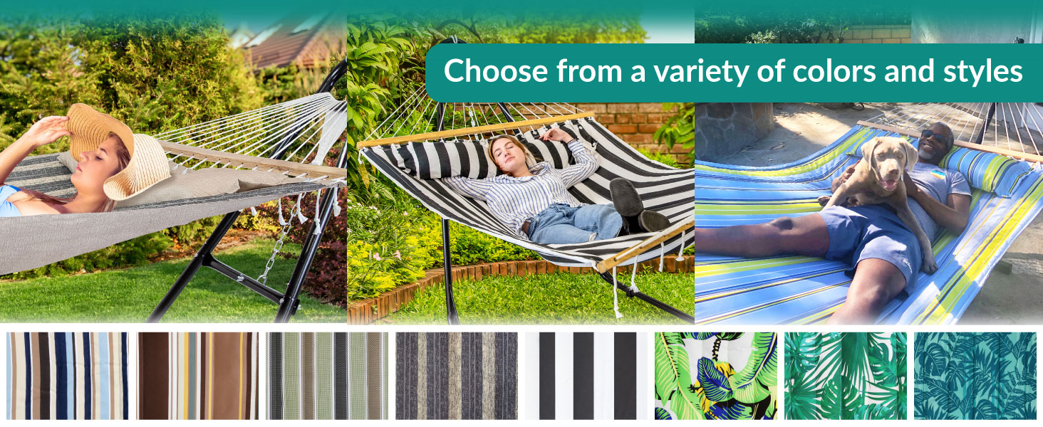 Choose from a variety of colors and styles