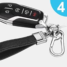 Leather Car Keychain
