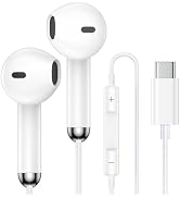 for iPhone 17 Pro Max USB C Wired Earbuds Type C Headphones for iPhone 17Pro 17 Air 16e 16 Pro Ma...