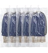 Hanging Vacuum Storage Bags,Hanging Vacuum Sealer Storage Space Saver Bags for Clothes, Suits, Co...