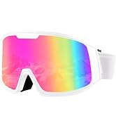 Ukoly Ski/Snowboard Goggles for Men Women, Snow Goggles HD Lens Anti-Fog Coating OTG Design UV400...