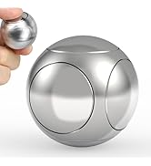 Fidget Hand Roller Metal Stress Ball Finger Anxiety Relief Fidget Spinner Toy for Kid Adult, Hand...