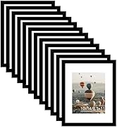 10x14 Picture Frame Set of 12 for 30 x 40 cm Diamond Art Painting, Display 8.5x11 with Mat or 10x...