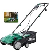 Donext 12 Amp Lawn Mower, 2-in-1 13-Inch Push Lawn Mower with Grass Catcher, Removable Collection...