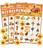 OHOME Thanksgiving Crafts for Kids | Thanksgiving Bingo Cards - 24 Players Thanksgiving Games - T...