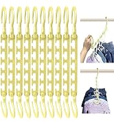 Wonder Hanger Max Kids 10-Pack Space Saving Cascading Hangers, Reinforced Hooks Swivels 360°, Clo...