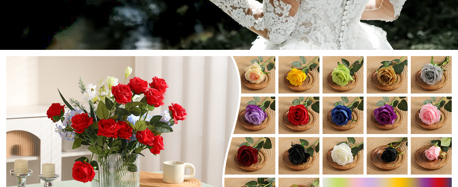 12pcs red roses