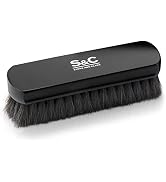 Premium Black Horse Hair Brush - Horse Hair Shoe Brushes for Polishing, Cleaning & Buffing Leathe...