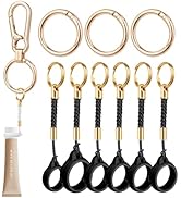 LUCKINEE Lip Balm Key chain Silicone Ring Holder Cap with Metal Keychain Compatible with Laneige,...