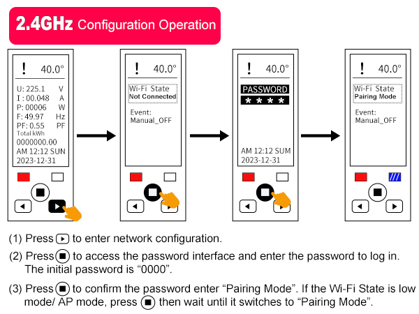 2.4GHz Configuration Operation