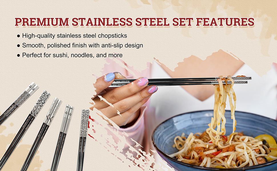 Stainless Steel Chopsticks Gift Box