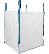 DURASACK Heavy Duty Builder's Bulk Bags 200-Gallon White Woven Polypropylene Contractor Trash Bag...