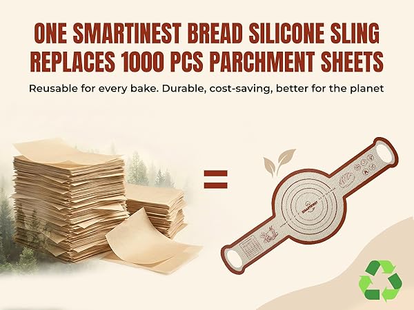 Reusable for every bake. Durable, cost-saving, better for the planet