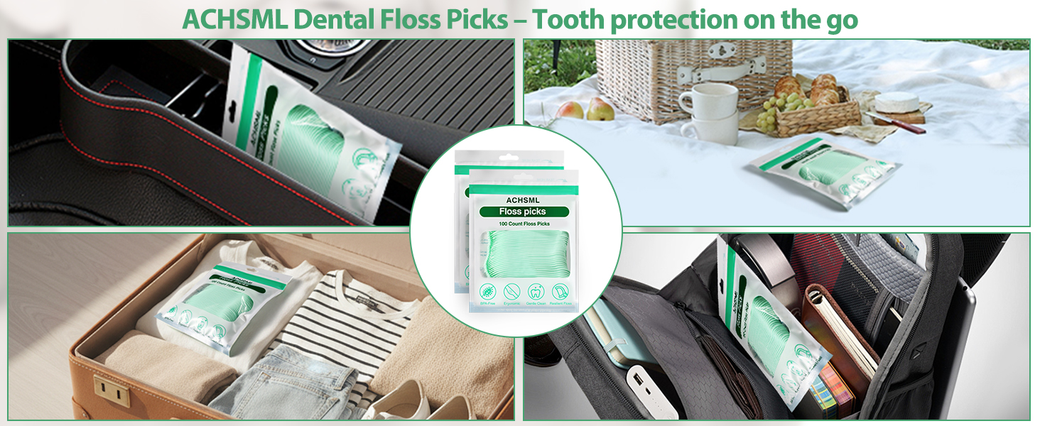 ACHSML Tooth Picks Flossers
