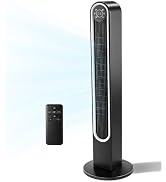 Winado 42" Bladeless Tower Fan, Portable Floor Fan with Remote Control, LED Display, Adjustable 1...