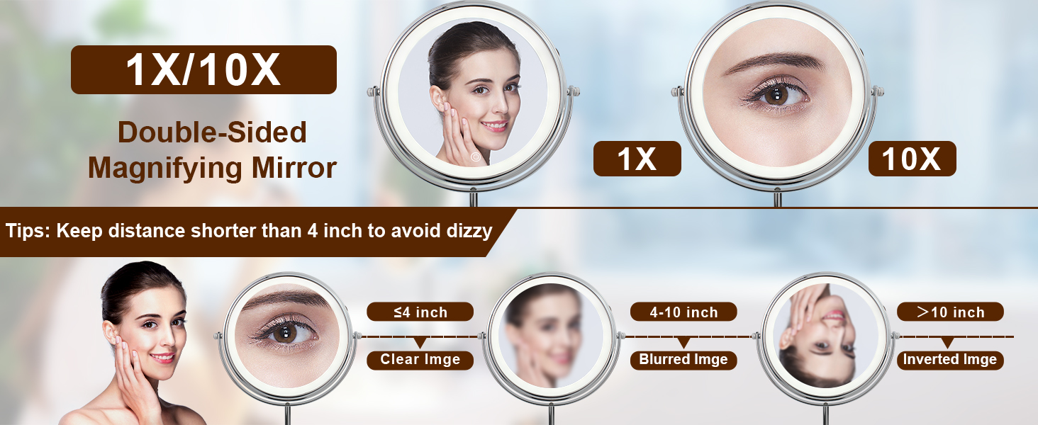 10x magnifying mirror